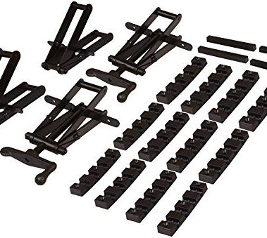 2 Pack of 4 Way Pressure Clamps For Clamping Panels - Using Pressure From All Four Directions. Ideal For Woodworkers and Cabinet and Furniture Makers, Black