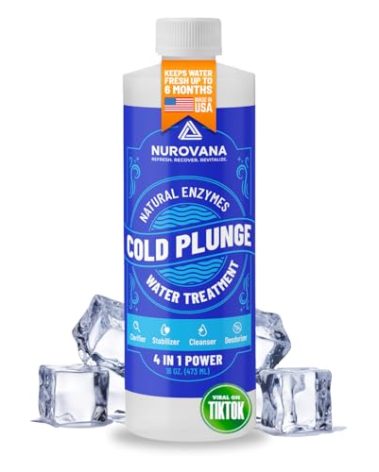 Cold Plunge Water Treatment 4-in-1 Cold Plunge Accessories - Cold Plunge Cleaner - Ice Bath Cleaner - Water Stabilizer for Cold Plunge - Water Clarifier - Cold Plunge with Water Filter - Spa Clarifier