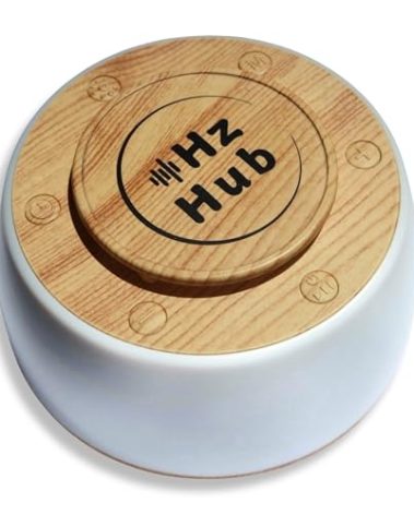 Hz Hub Solfeggio Hertz Frequency Vibrational Sound Healing & White Noise Portable Sound Machine. Meditation/Sleeping/Yoga/Study/Relaxing 15 Calming Sounds. Frequency Generator for Healing.