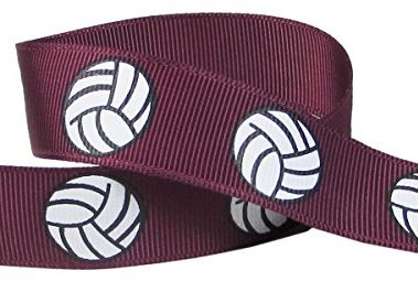 Q-YO Grosgrain Ribbon for Cheer Bows, Uniform and Crafts - Soccer/Softball Ribbon - Burgundy 3/8"-1.5" (10yd or 2x5yd)