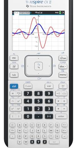 Texas Instruments TI-Nspire CX II Color Graphing Calculator with Student Software (PC/Mac) White 3.54 x 7.48