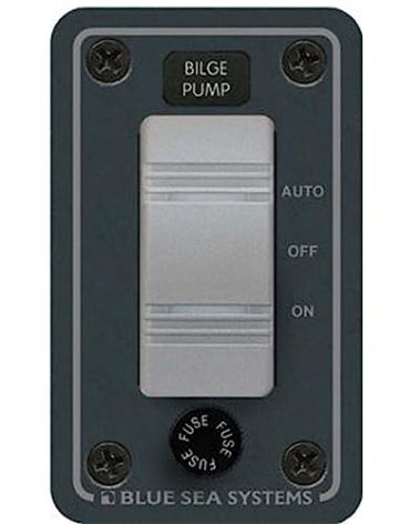 Blue Sea Systems 8263 Contura Water Resistant 12V DC Panel - Bilge Pump Control