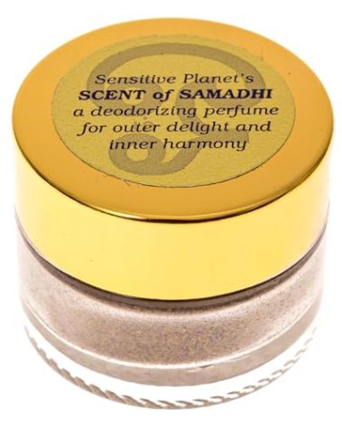 Sensitive Planet Scent of Samadhi Powder - All-Natural Deodorant and Personal Fragrance with Sandalwood, Tulsi, Rose and Clove, 2 oz Jar (1-Pack)