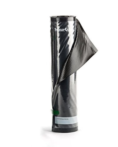 ShieldNSeal Vacuum Seal Rolls (Black and Clear, 15" x 50')
