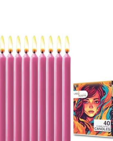 Spell Candles (Set of 40, Pink)