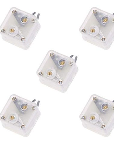 Acxico 5Pcs 223p Duplex Radio Variable Capacitor 60pf/140pf 2.1mm Hole Shaft for Pocket Radio Accessories