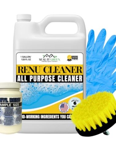Renu Cleaner Concentrate Whole House Kit - Heavy Duty Cleaner, Removes Stains, Oxidation & More. Ideal For Vinyl Siding, Decks, Patio, Fences, Pavers & Outdoor Fabrics. Cleans an Incredible 3000 SF.