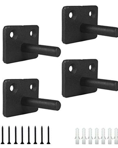 Floating Shelf Brackets 2 Inch Heavy Duty Hidden Shelving Brackets for Floating Wood Shelves Hardware Rod with 3/8 Diameter,4 Pack Solid Steel Blind Shelf Supports with Screws