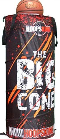 HOOPSKING Big Cone Sports Training Cone (Black), Great for Basketball, Soccer, Indoors, or Outdoors