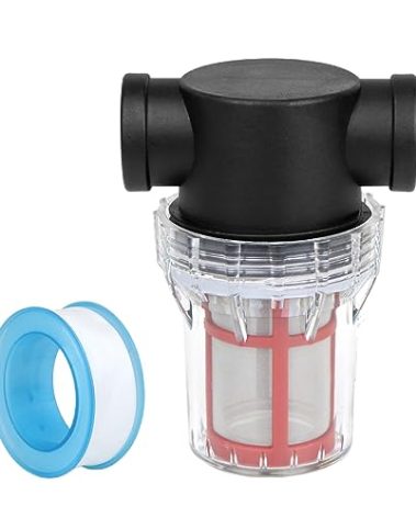 UYGHHK 1/2" Female NPT in-Line Strainer, Garden Hose Sediment Filter Attachment, with 200 Mesh Stainless Steel Screen