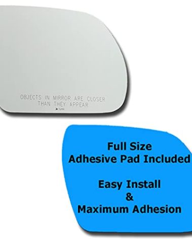 Passenger Side Mirror Replacement Glass + Full Size Adhesive Pad for 2007-2012 Hyundai Veracruz Right Side View Mirror RH