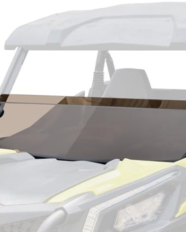 SAUTVS Dark Tinted Front Half Windshield for Can-Am Trail Sprot Commander, Tinted Dustproof Durable Front half Windscreen for Can Am Trail Sport 2018-2025 / Commander 2021-2025 Accessories