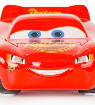 Jay Franco Disney Pixar Cars Lighting McQueen Ceramic Piggy Bank - Kids Room Decor & Racecar Coin Bank - Children's Learning Resource