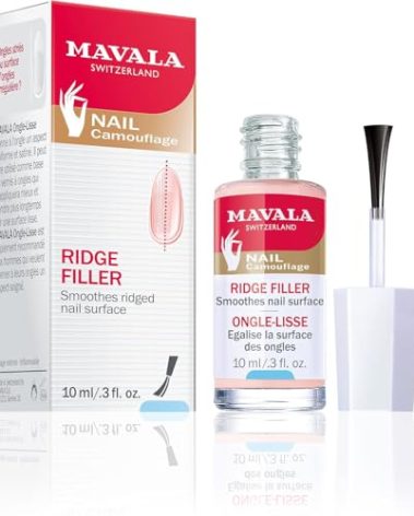 MAVALA Base Coat, Ridge Filler for a Smooth Nail Surface | Satiny, Matte Finish | Prolongs Duration of Manicures | Evens Out Irregularities (0.3 Ounce)
