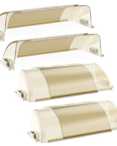 Air Vent Deflectors for Home Floor, Heat Deflectors for Floor Registers, Adjustable 10" to 14"Inches Magnetic Deflector for Vent Cover, Sidewalls, Ceiling Registers, AC, Heater, 4 Pack