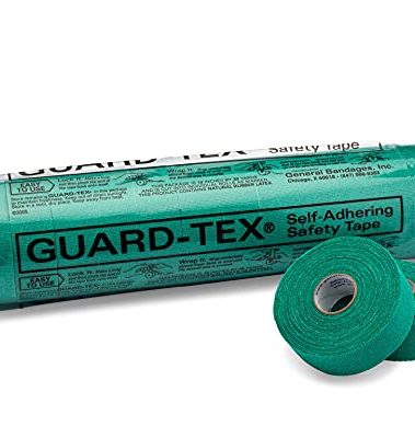 Guard-Tex® Green Finger Tape 3/4 inch - Self-Adhesive No Residue - 16 Rolls - 90ft Per Roll - 1440ft Total