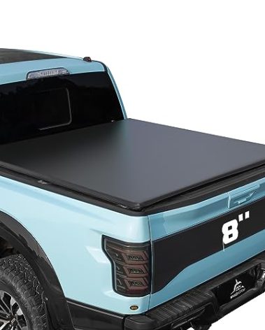 Truck Bed Tonneau Cover Compatible with Dodge Ram 1500(2002-2024), 2500&3500(2003-2024) 8 ft Long Box w/o Rambox, Soft Roll Up Style