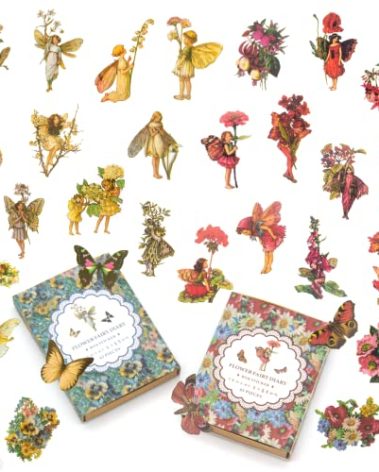 90 Pieces Fairy Stickers for Scrapbook, Transparent Flower Fairy Patch for Scrapbooking Hand Ledger Phone Case Laptop Diary DIY Crafts - (Sunburst and Twilight)