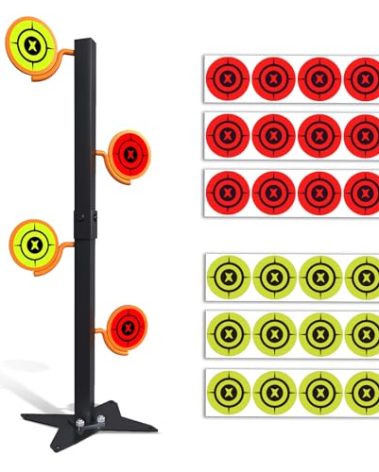 AIMAX OUTDOOR Dueling Tree Target Kit for .22 Rimfire, Metal Shooting Target with Ground Insertable Design, Suitable for .22 Rifles and Handguns Shooting Practice