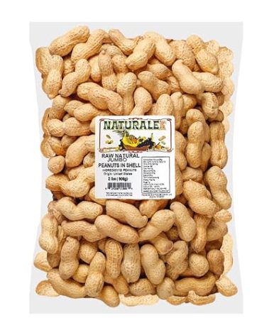 Naturalee Peanuts, Plain In Shell 2 lbs - Raw, Unsalted - Natural Healthy Snack, Squirrel or Wildlife Feed