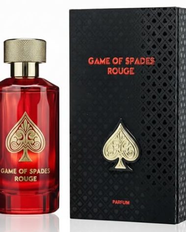 Jo Milano Game of Spades Rouge Parfum Spray | 3.4 oz (100ml) | Oud Wood, Sugar, Warm, Spicy, Orange, Saffron Scent | Long Lasting Fragrance for Men and Women (Unisex)