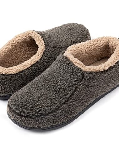 RockDove Men's Nomad Slipper with Memory Foam, Size 11-12 US Men, Mocha