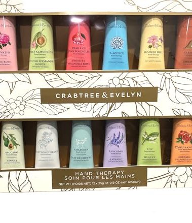Crabtree & Evelyn Hand Therapy 12 Pack (.9 oz Each) Nantucket, Summer Hill & More
