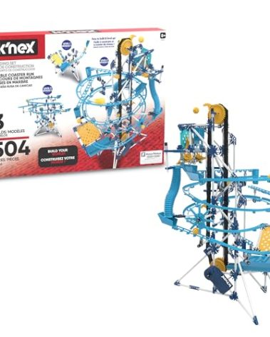K'NEX - Marble Coaster Run with Motor‚ 504 Pieces, STEM Building, Kid Construction Set‚ Ages 8+