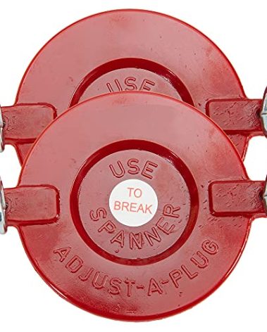 Plastic FDC Connection - Fire Department Connection Caps - Red Fire Sprinkler Covers - Fire Department Caps - 2 Pack