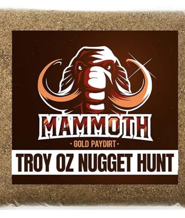 Mammoth 'Troy Ounce Nugget Hunt' - Gold Nugget Paydirt Panning Concentrate Pay Dirt Bag - Gold Prospecting