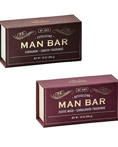 San Francisco Soap Company Man Bar 10 Ounce Bar Soap Bundle - 1 each Sandalwood + Cardamom/Juniper