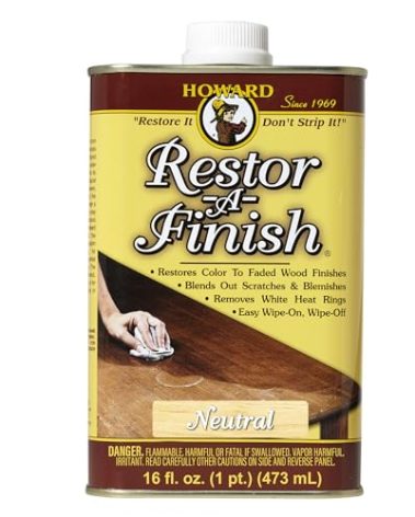 Howard Products RF1016 RF3016 Restor-A-Finish, 16 oz, Neutral