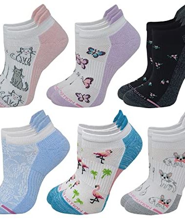 MOTION Dr Women's 6pk Compression Low Cut Anklet Socks (9-11, Assorted)
