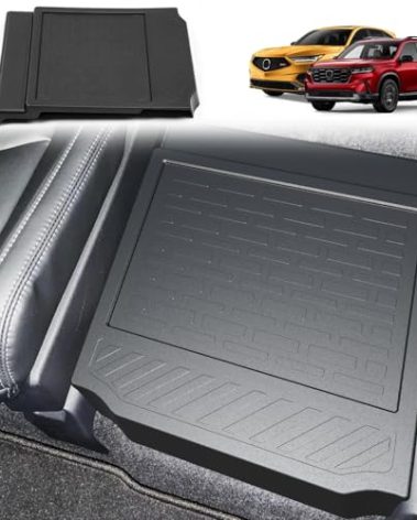 HOUCLEMIC Removable Middle Seat Floor Cover for 2023-2025 2026 Honda Pilot Removable 2nd Row Middle Seat Elite/Touring/Black Edition/EX-L 8 Passenger and 7 Passager 2020-2025 Acura MDX Accessories