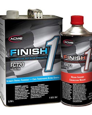 SHERWIN WILLIAMS Finish 1 Automotive Refinish Ultimate Overall Clearcoat (FC720), 1 Gallon | Medium Universal Hardener (FH612), 1 Quart Included