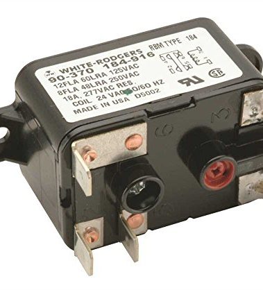 White Rodgers 90-370 Fan Relay Rbm Type 184 Heavy-duty Enclosed