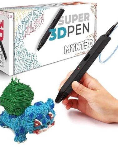 MYNT3D Super 3D Pen, 1.75mm ABS and PLA Compatible 3D Printing Pen