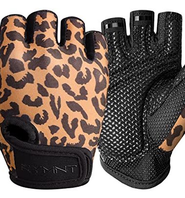 ZEROFIRE Workout Gloves for Women Men - Weight Lifting Gloves with Full Palm Protection & Extra Grip for Women Gym, Weightlifting, Weight Lift, Rowing, Exercise, Sport, Cycling.Leopard-Medium