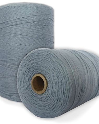 100% Cotton Loom Warp Thread (Light Blue), 8/4 Warp Yarn (800 Yards), Perfect for Weaving: Carpet, Tapestry, Rug, Blanket or Pattern - Warping Thread for Any Loom
