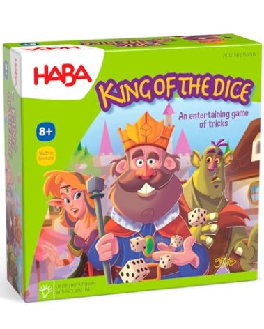 HABA King of The Dice - A Tricky Skill and Luck Dice Board Game, Perfect for Family Games and Kid Games for Ages 8 Years and Up (Made in Germany)