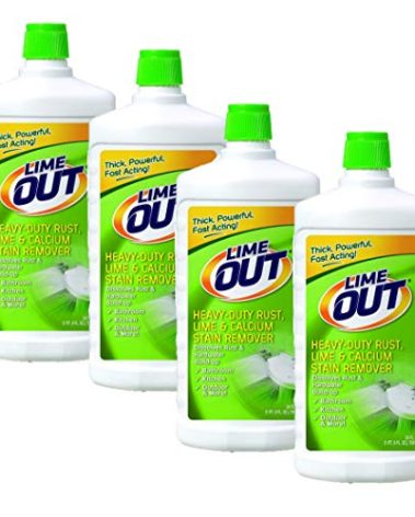 Lime Out Heavy-Duty Rust, Lime & Calcium Stain Remover, Multi Purpose Cleaner, 24 Ounce, 1 Pack of 4, White, 24 Fl Oz