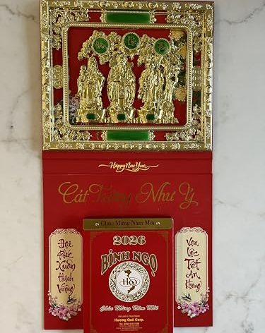 Vietnamese Chinese New Year Wall-Mounted Daily Calendar Size Large 10.5Hx7.5W