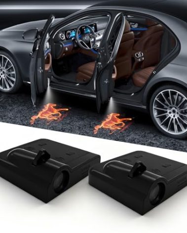 Car Door Lights Logo Projector, 2PCS Car Door Projector Lights Welcome Courtesy Ghost Shadow Lamp Fit for All Car Models by FLYEEGO