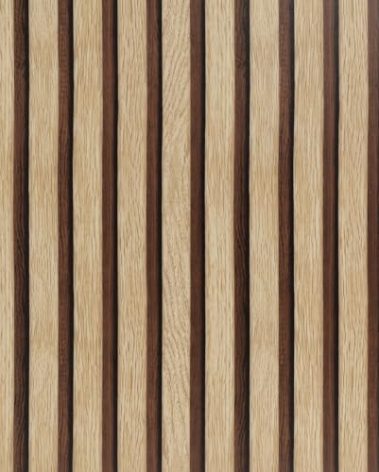 Arthome 17''x120'' Wood Slat Wallpaper Peel and Stick self Adhesive Wood Wallpaper PVC Vinyl Decorative Removable Wallpaper Waterproof Faux Wood Grating Stripe Contact Paper for Living Room Bedroom
