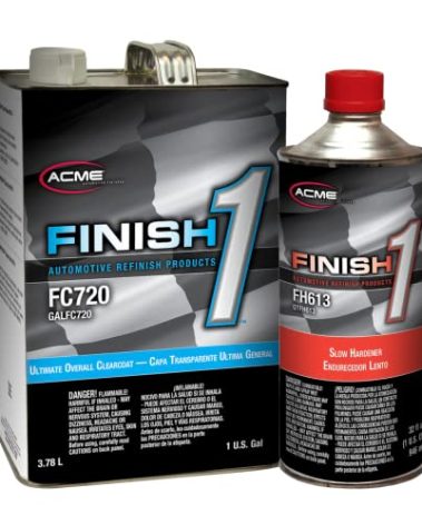 SHERWIN WILLIAMS Finish 1 Ultimate Overall Clearcoat, FC720, 1GAL /with Hardener (Hardener Slow - FH613)