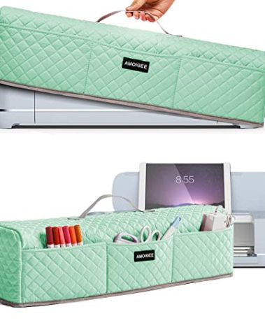 AMOIGEE Padded Dust Cover Compatible with Cricut Maker 4, Explore 4, Cricut Maker, Maker 3, Explore 3, Explore Air 2, Machine Cover for Cricut Accessories and Suppliers, Tools