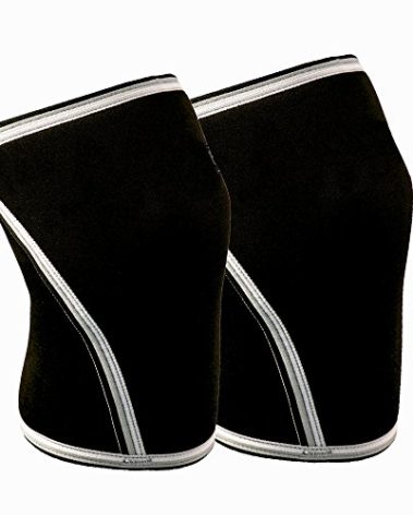 Ironside Knee Sleeves (1 Pair) 7mm Neoprene Thick Compression Knee Brace Support for Weightlifting, Powerlifting, Squatting & Fitness Training for Women and Men Black (X-Large)
