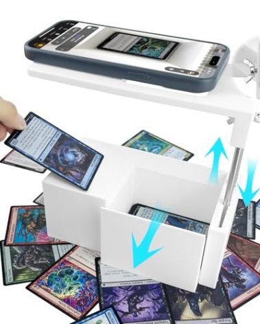 YupeTryp MTG Card Scanner Stand for ManaBox, Easily Scanning Magic The Gathering Cards, Height & Position Adjustable Phone Holder, TCG Card Slinger for Fast Scan & Price Check, Pro MTG Accessories