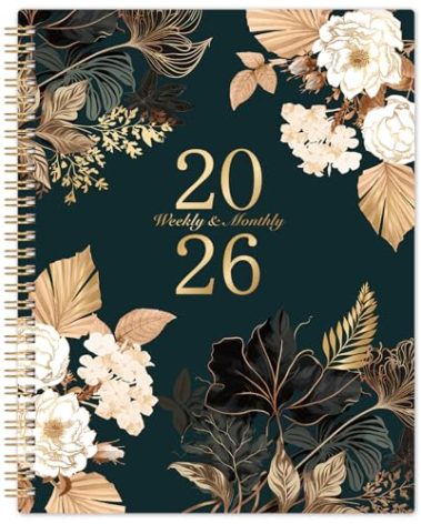 2026 Planner - 9" x 11", 2026 Weekly & Monthly Planner, JAN.2026 - DEC.2026, Large Calendar Planner 2026 with Sturdy Cover, Premium Paper, Twin-wire Binding, Monthly Tabs