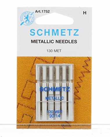 Schmetz Metallic Sewing Machine Needles System 130/705 Size 14/90 Package of 5